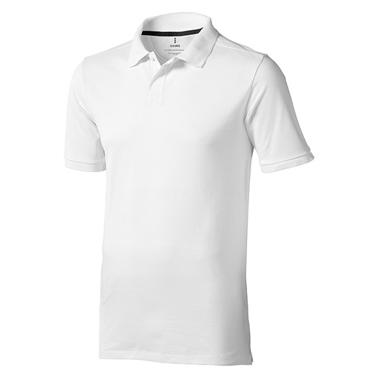 Koszulka Polo Meska Klasyczna Bawelniana Pika EL38080 - White