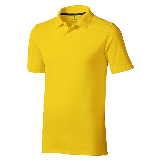 Koszulka Polo Meska Klasyczna Bawelniana Pika EL38080 - Yellow