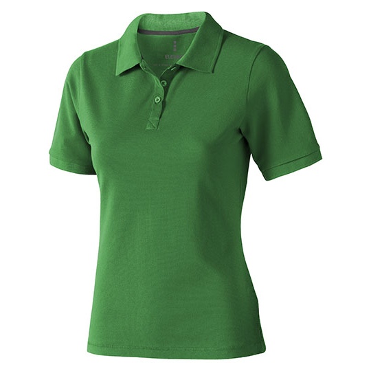 Koszulka Polo Damska Klasyczna Bawelna Pique EL38081 - Fern Green