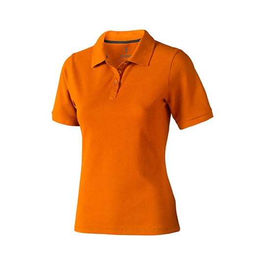 Koszulka Polo Damska Klasyczna Bawelna Pique EL38081 - Orange