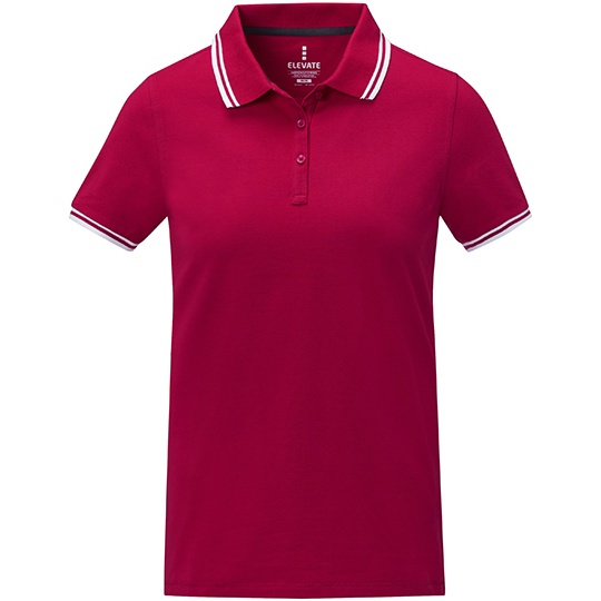 Polo Damskie Klasyczne Pika Bawelniana EL38109 - Red