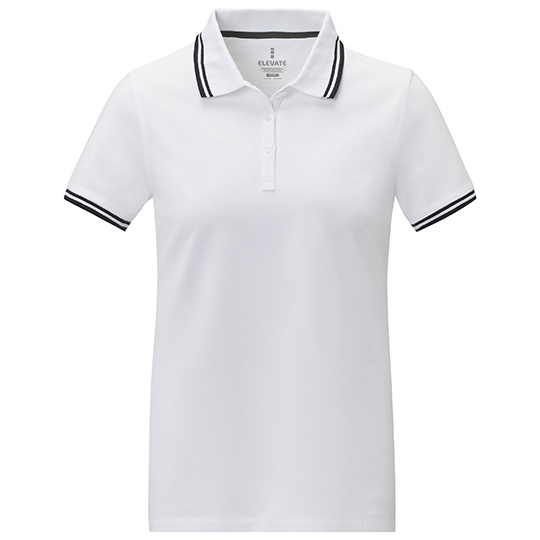 Polo Damskie Klasyczne Pika Bawelniana EL38109 - White