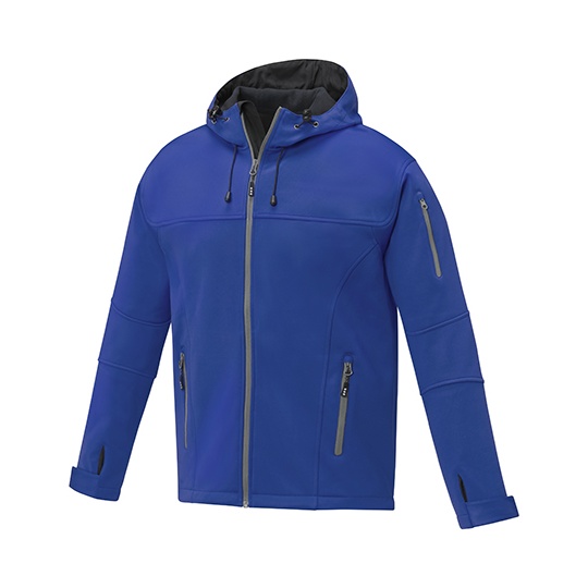 Meska kurtka softshell z przedluzonym tylem EL38327 - Blue