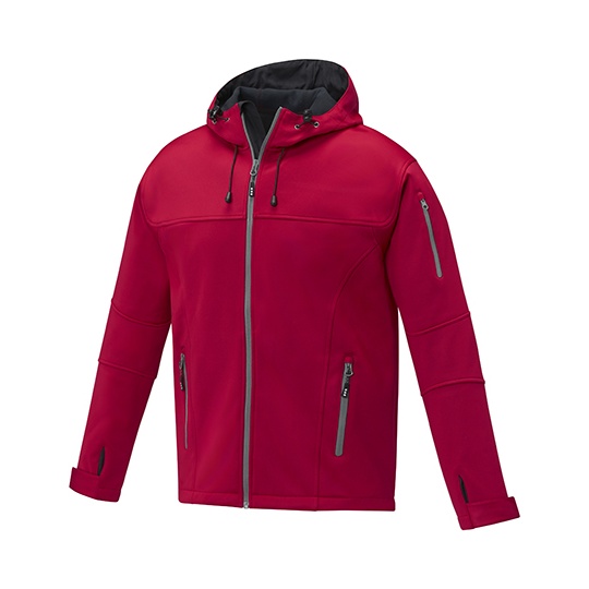 Meska kurtka softshell z przedluzonym tylem EL38327 - Red