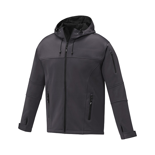 Meska kurtka softshell z przedluzonym tylem EL38327 - Storm Grey
