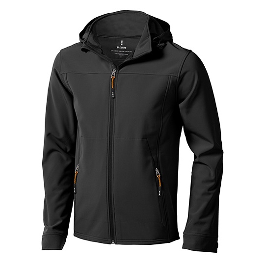 Męska kurtka softshell z odpinanym kapturem EL39311 - Black