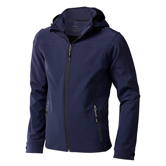 Meska kurtka softshell z odpinanym kapturem EL39311 - Navy
