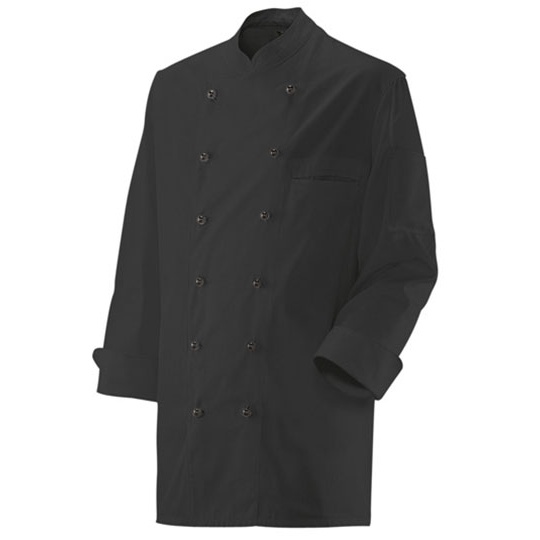 Dwurzedowa marynarka kucharska EX200 - Black