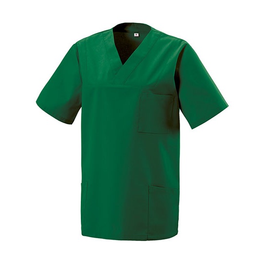 Tunika z dekoltem w szpic EX273 - Bottle Green