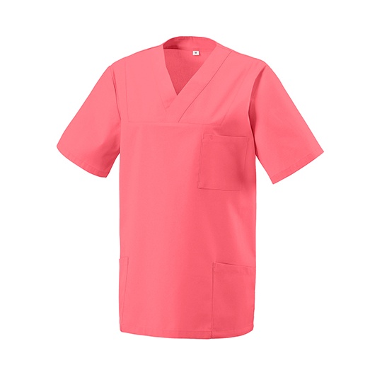 Tunika z dekoltem w szpic EX273 - Electric Pink