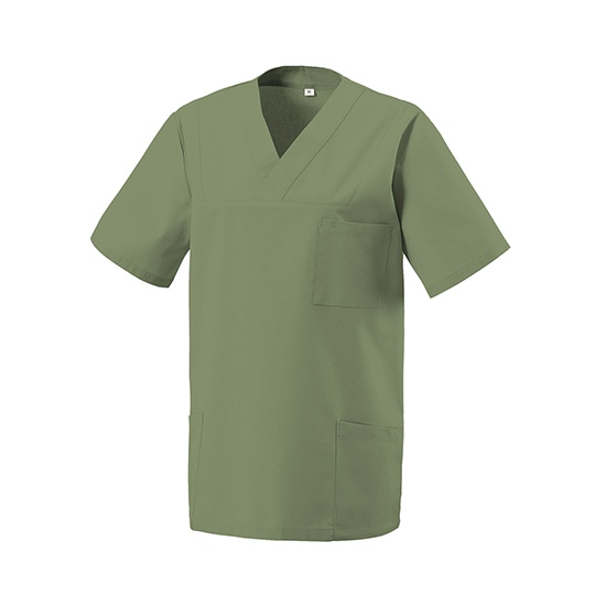 Tunika z dekoltem w szpic EX273 - Sage