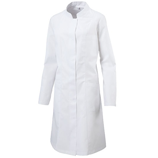 Długa damska kurtka ze stójką EX290 - White