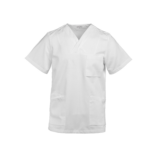 Tunika unisex z dekoltem V EX299 - White