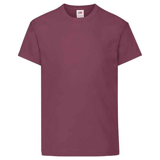 Koszulka Dziecieca Klasyczna Bawelniana F110K - Burgundy