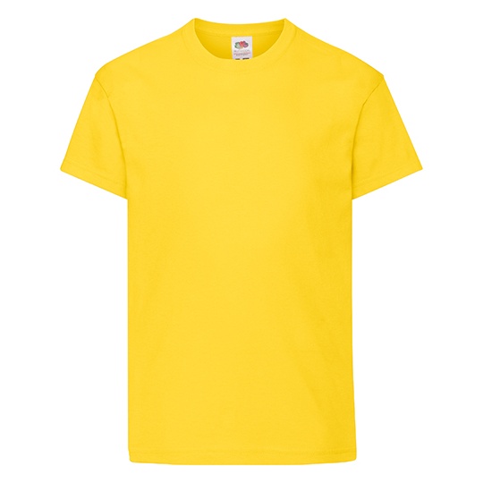 Dziecięcy T-shirt klasyczny F110K - Yellow