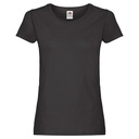 T-shirt Damski Slim Bawełniany F111 - Black