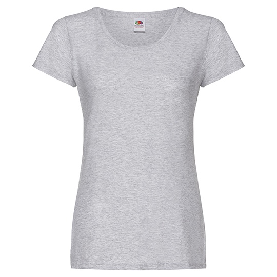 T-shirt Damski Slim Bawelniany F111 - Heather Grey