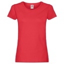 T-shirt Damski Slim Bawełniany F111 - Red