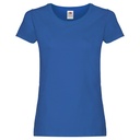 T-shirt Damski Slim Bawełniany F111 - Royal Blue