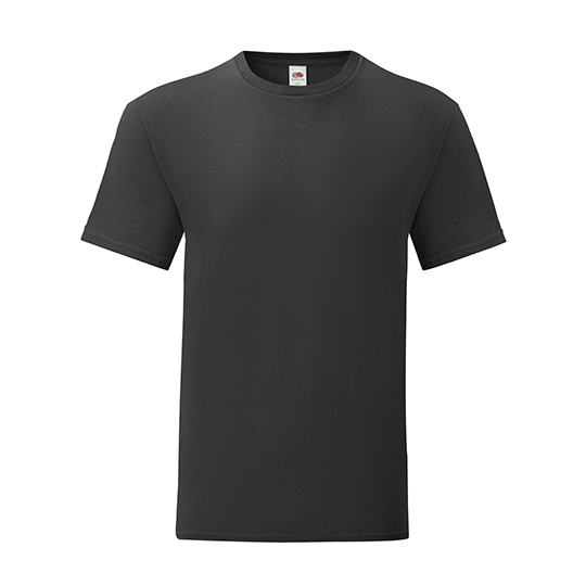 T-shirt Slim Bawełna Czesana Ring Spun F130 - Black