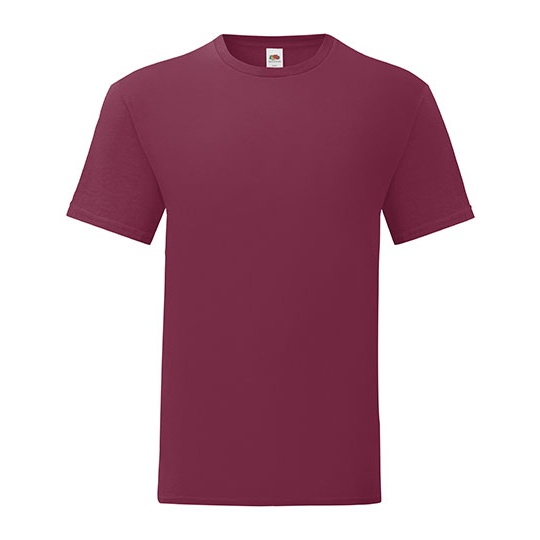 T-shirt Slim Bawelna Czesana Ring Spun F130 - Burgundy