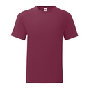 T-shirt Slim Bawełna Czesana Ring Spun F130 - Burgundy