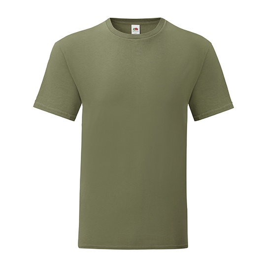 T-shirt Slim Bawełna Czesana Ring Spun F130 - Classic Olive