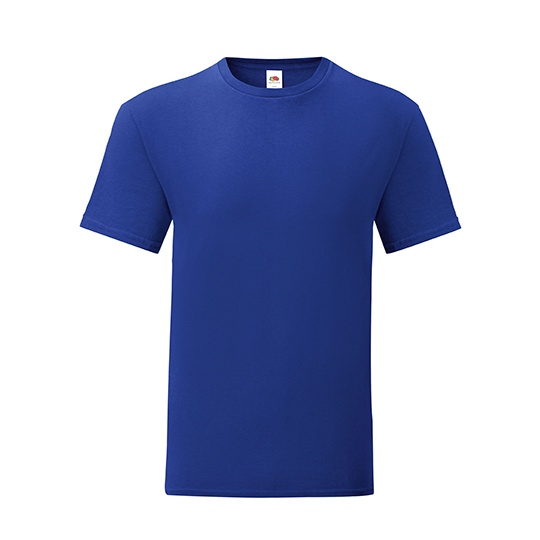 T-shirt Slim Bawelna Czesana Ring Spun F130 - Cobalt Blue