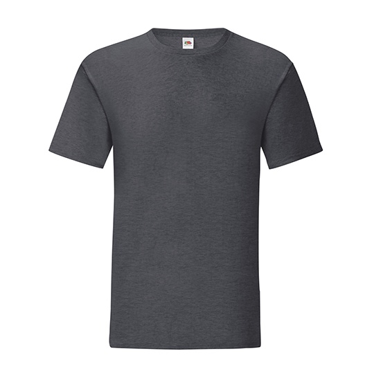 T-shirt Slim Bawelna Czesana Ring Spun F130 - Dark Heather Grey