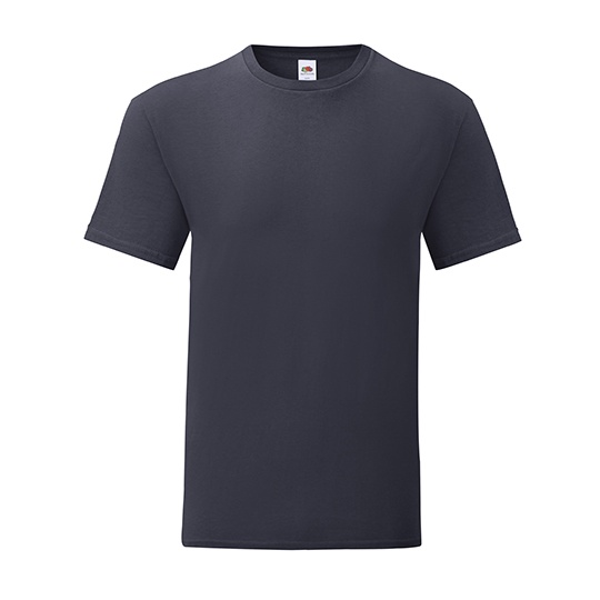 T-shirt Slim Bawelna Czesana Ring Spun F130 - Deep Navy