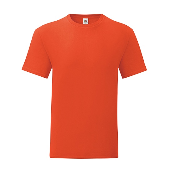 T-shirt Slim Bawelna Czesana Ring Spun F130 - Flame