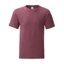 T-shirt Slim Bawełna Czesana Ring Spun F130 - Heather Burgundy