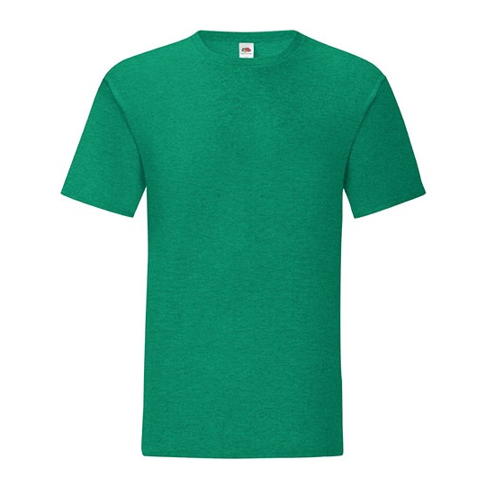 T-shirt Slim Bawelna Czesana Ring Spun F130 - Heather Green
