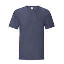 T-shirt Slim Bawełna Czesana Ring Spun F130 - Heather Navy