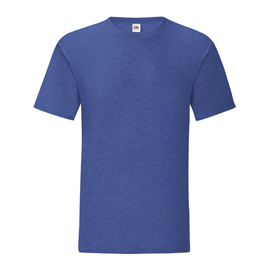 T-shirt Slim Bawelna Czesana Ring Spun F130 - Heather Royal