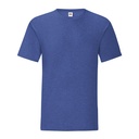 T-shirt Slim Bawełna Czesana Ring Spun F130 - Heather Royal