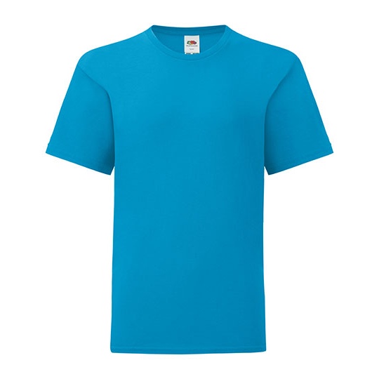 T-shirt Dziecięcy Slim Bawełniany F130K - Azure Blue