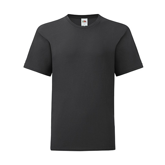 T-shirt dziecięcy slim F130K - Black