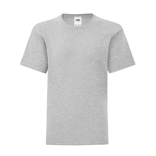 T-shirt dziecięcy slim F130K - Heather Grey