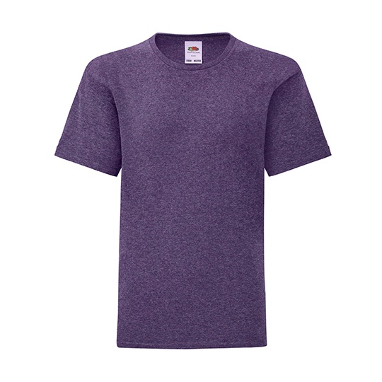 T-shirt dziecięcy slim F130K - Heather Purple