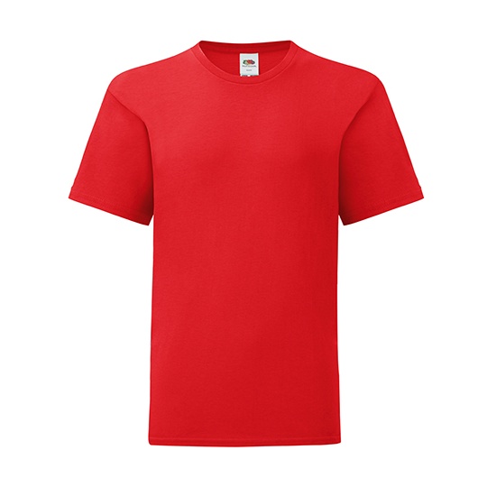 T-shirt Dziecięcy Slim Bawełniany F130K - Red