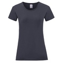 T-shirt Damski Slim Bawełniany F131 - Deep Navy