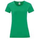 T-shirt Damski Slim Bawełniany F131 - Kelly Green