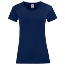 T-shirt Damski Slim Bawełniany F131 - Navy