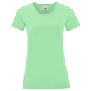 T-shirt Damski Slim Bawełniany F131 - Neo Mint