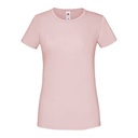 T-shirt Damski Slim Bawełniany F131 - Powder Rose