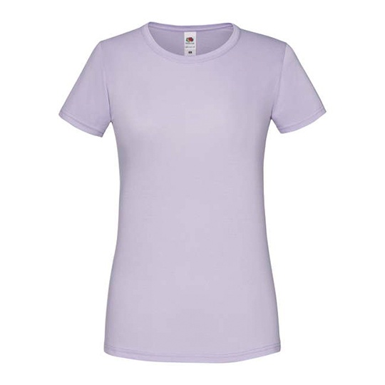 T-shirt Damski Slim Bawelniany F131 - Soft Lavender