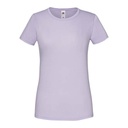 T-shirt Damski Slim Bawełniany F131 - Soft Lavender