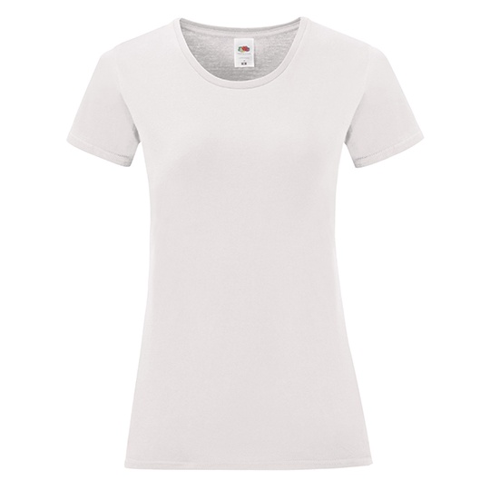 T-shirt Damski Slim Bawelniany F131 - White