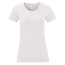 T-shirt Damski Slim Bawełniany F131 - White